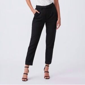 Paige Simone Pleated Pants (missing belt) - Black Trousers, Soft Material